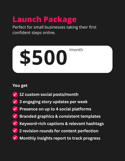 Pricing package 1